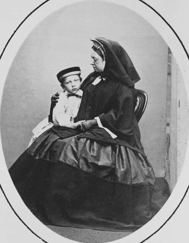 Victoria with her eldest grandchild, the future Kaiser Wilhelm II