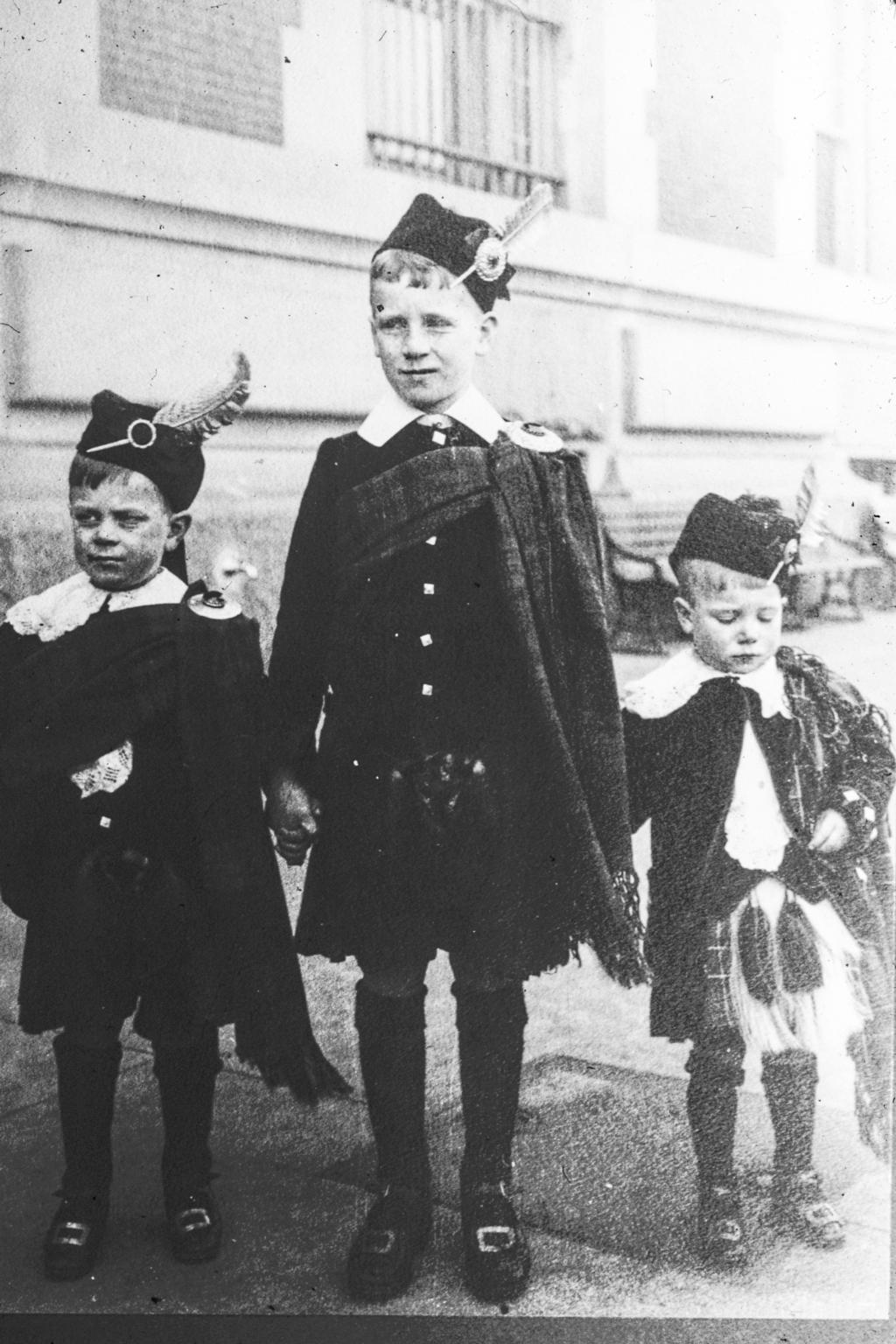 Three Scottish boys