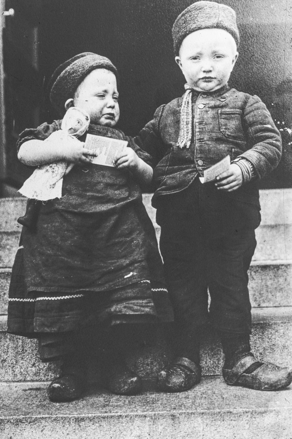 Two children from the Island of Marken