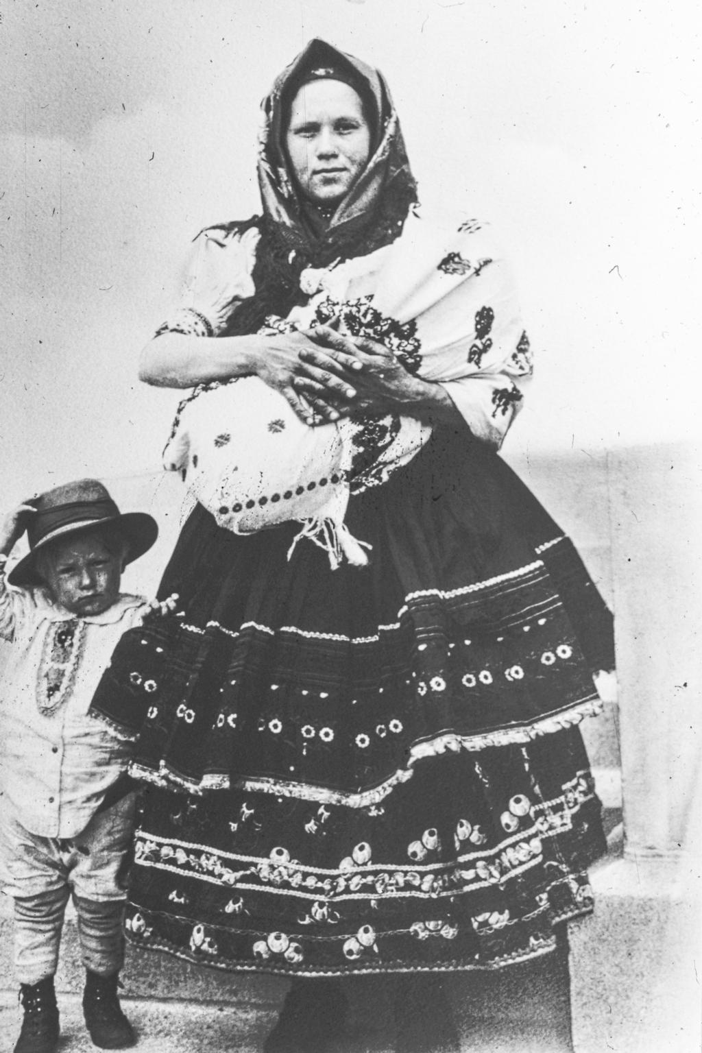 A Slovak mother and her two children
